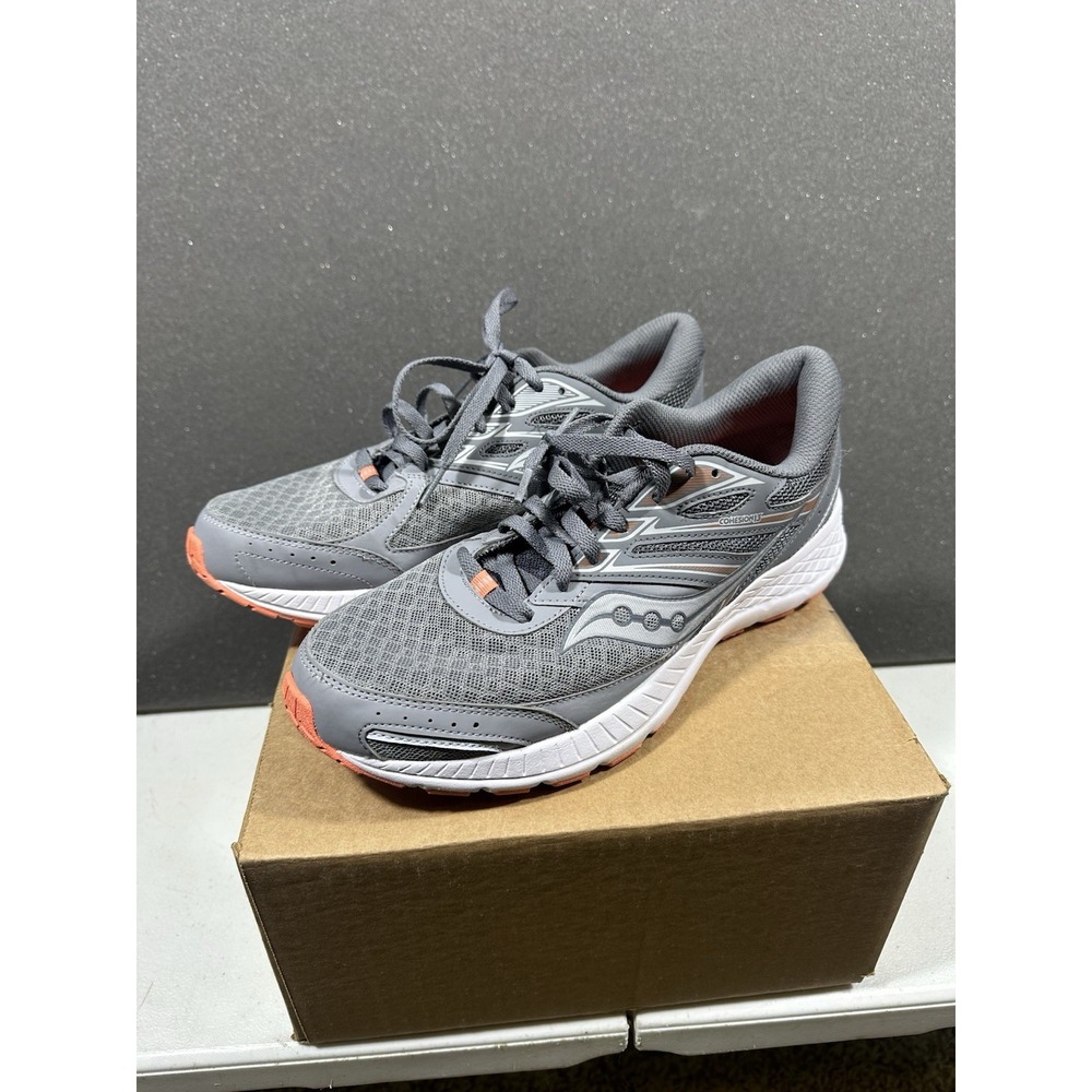 Women's Saucony Conhesion Gray/Coral S10559-5 Running Shoes Size 11